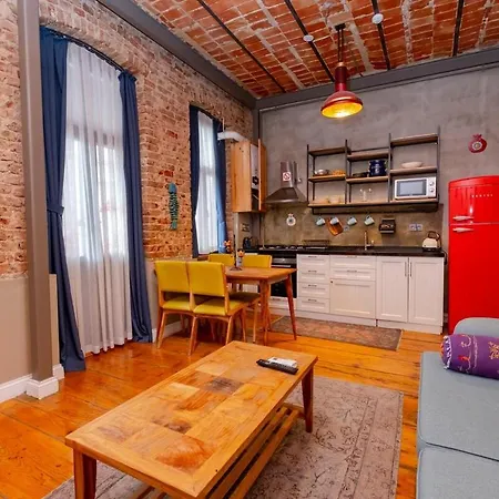 Apartament High Ceiliing And Stylish Flat Stambuł